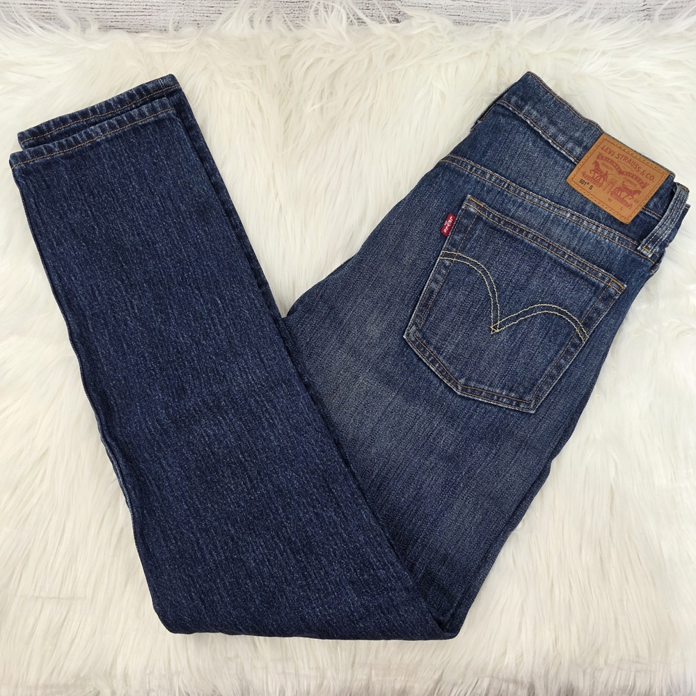 Levi's Men's Dark Blue Straight Leg Jeans